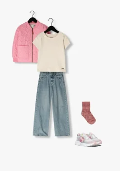 blauwe vingino wide jeans cassie