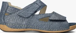 blauwe waldlaufer platte sandalen heliett