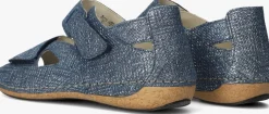 blauwe waldlaufer platte sandalen heliett