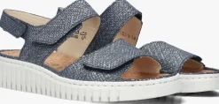 blauwe waldlaufer platte sandalen h-willow