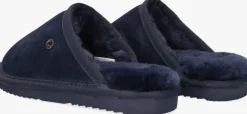 blauwe warmbat pantoffels classic kids