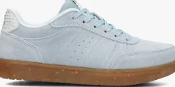 blauwe woden lage sneakers bjork suede