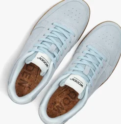blauwe woden lage sneakers bjork suede