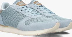 blauwe woden lage sneakers ydun icon