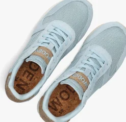 blauwe woden lage sneakers ydun icon