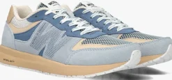 blauwe woden lage sneakers rigmor open mesh