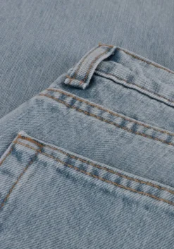 blauwe woodbird straight leg jeans doc doone jeans