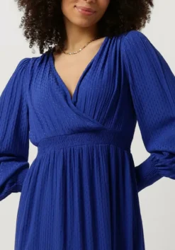blauwe y.a.s. maxi jurk yasdrea ls long dress