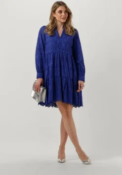 blauwe y.a.s. mini jurk yasholi ls dress
