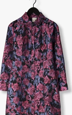 blauwe y.a.s. mini jurk yassulena ls shirt dress