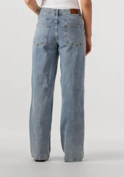 blauwe y.a.s. straight leg jeans yaseyla hw denim jeans s