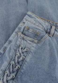 blauwe y.a.s. straight leg jeans yaseyla hw denim jeans s