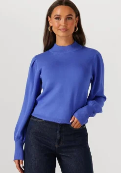 blauwe y.a.s. trui yasfonny ls knit pullover s.