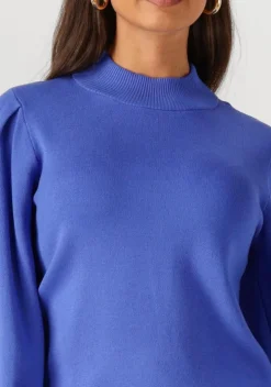 blauwe y.a.s. trui yasfonny ls knit pullover s.