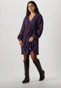 blauwe ydence mini jurk dress jaely