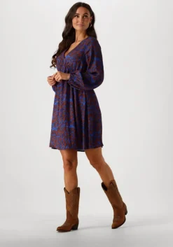 blauwe ydence mini jurk dress jaely