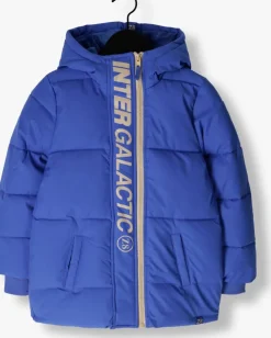 blauwe z8 gewatteerde jas idris