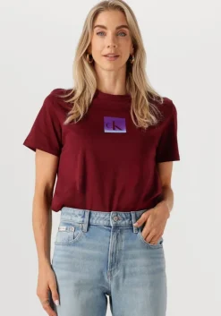 bordeaux calvin klein t-shirt ss classic fit tee