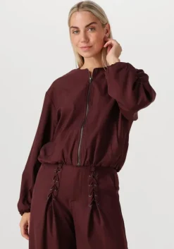 bordeaux co'couture jack luna balloon zip jacket