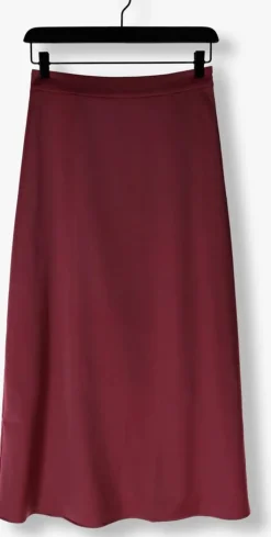 bordeaux co'couture midirok adnacc sateen skirt