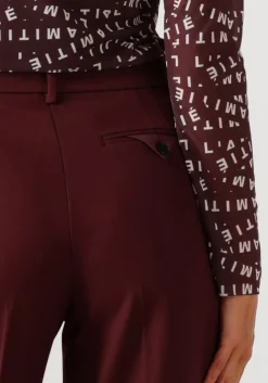 bordeaux haute l'amitié pantalon premiere plain tall pant