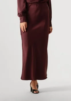 bordeaux neo noir maxirok vicky heavy sateen skirt