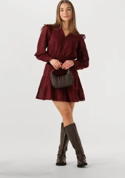 bordeaux neo noir mini jurk aran s voile dress