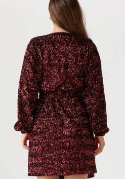 bordeaux omoda atelier mini jurk x iris - ilse