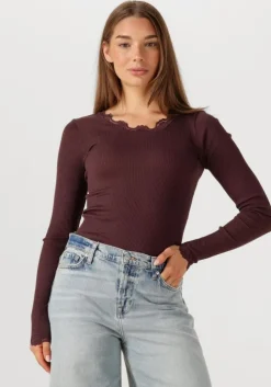 bordeaux rosemunde top babette silk t-shirt lace