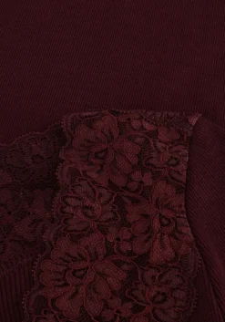 bordeaux rosemunde top bernadine organic t-shirt lace