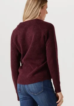 bordeaux selected femme trui slflulu ls knit o-neck