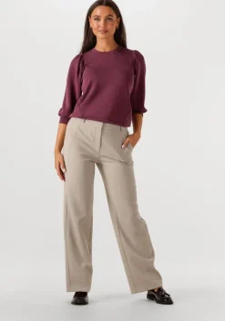 bordeaux selected femme t-shirt slftenny 3/4 sweat top