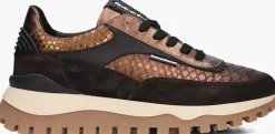 bronskleurig floris van bommel lage sneakers sfw-10100 grommi