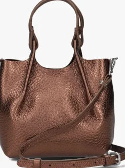 bronskleurig gianni chiarini schoudertas dua 9718