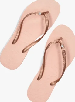 bronzen havaianas teenslippers slim crystal sw ii
