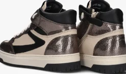 bronzen hip hoge sneakers h1197