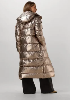 bronzen janice gewatteerde jas derrick