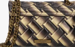bronzen kurt geiger london schoudertas mini kensington