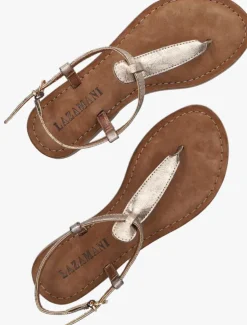 bronzen lazamani platte sandalen 75.422