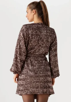 bronzen omoda atelier mini jurk x iris - ilse