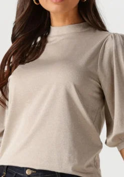 bronzen summum top short sleeve top soft lurex jersey