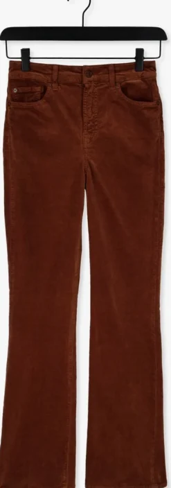 bruine 7 for all mankind flared broek lisha velvet caramel