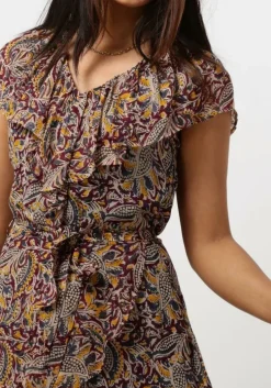 bruine aaiko midi jurk esmee oriental vis 520