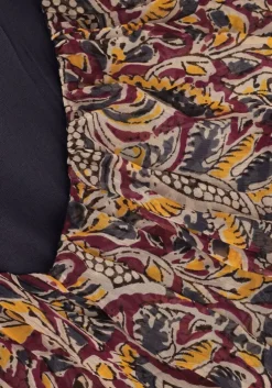 bruine aaiko midi jurk esmee oriental vis 520