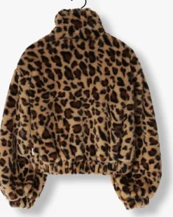 bruine ai&ko faux fur jas dakota pes 611 g