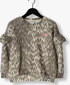 bruine alix mini sweater animal ruffle sweater