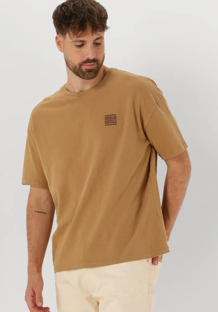 bruine american vintage t-shirt ykobow