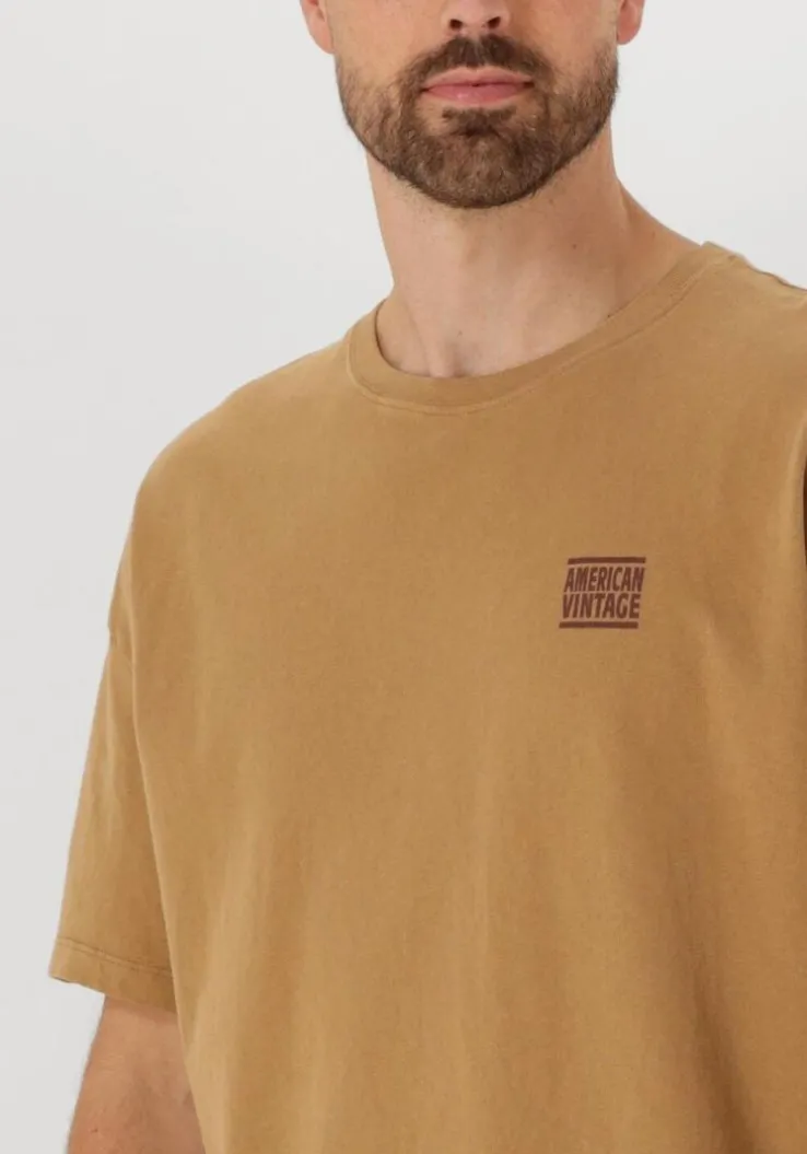 bruine american vintage t-shirt ykobow