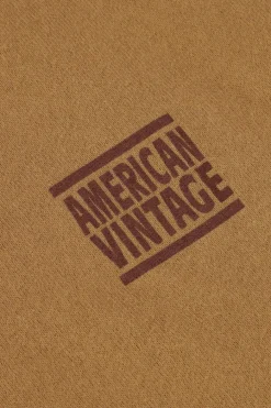 bruine american vintage t-shirt ykobow