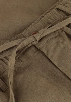 bruine anerkjendt korte broek aklt james cot/linen ela shorts